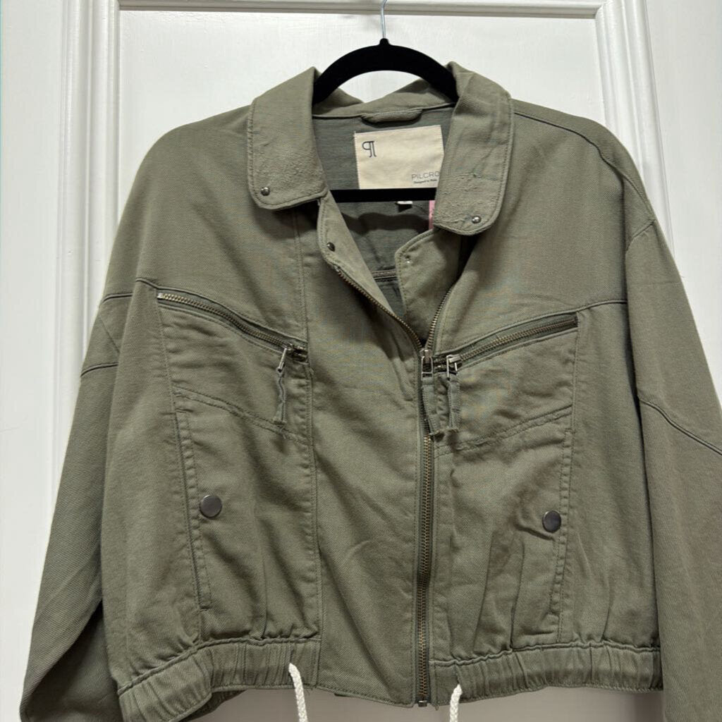 Green Cotton/Tencel Jacket