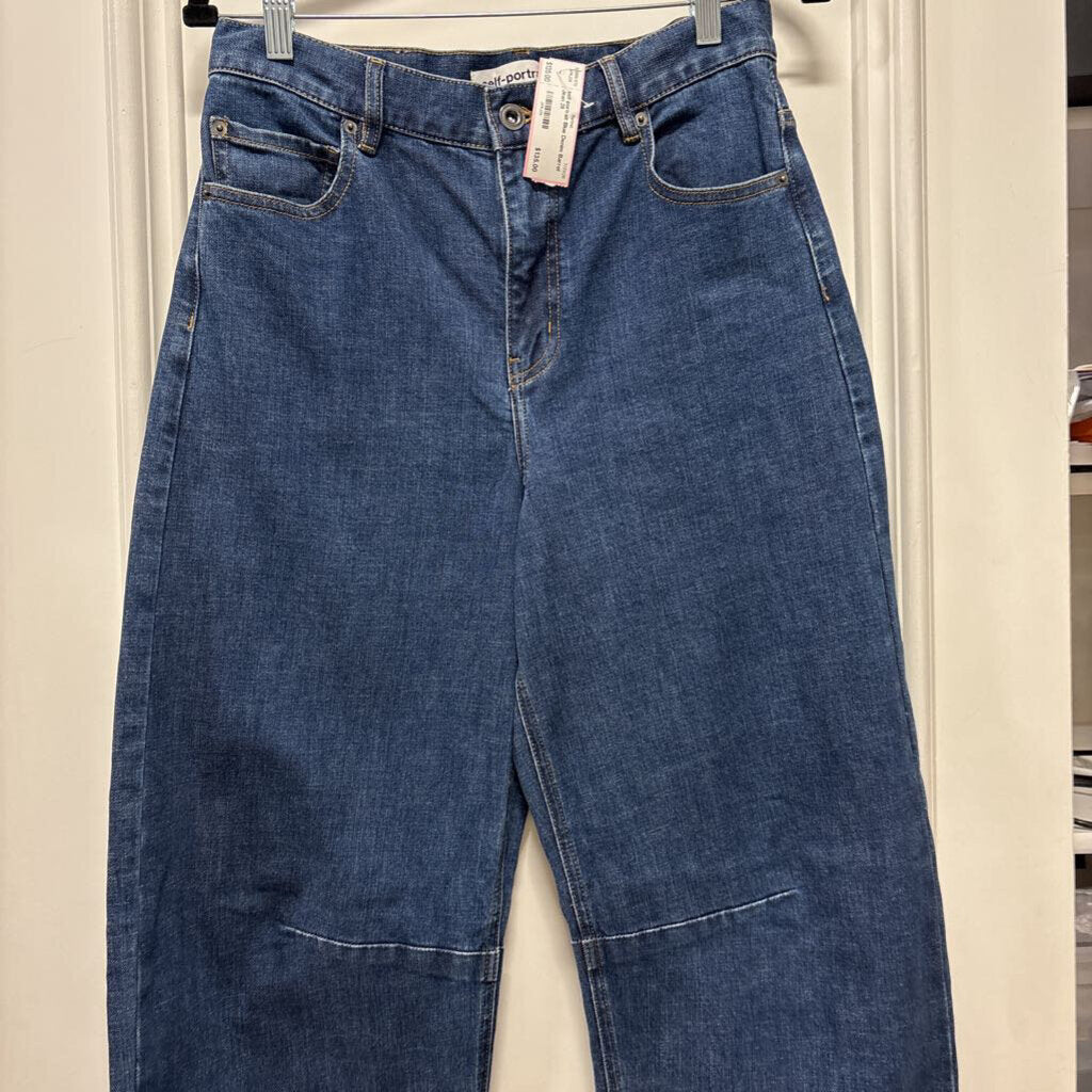 Blue Denim Barrel Jean