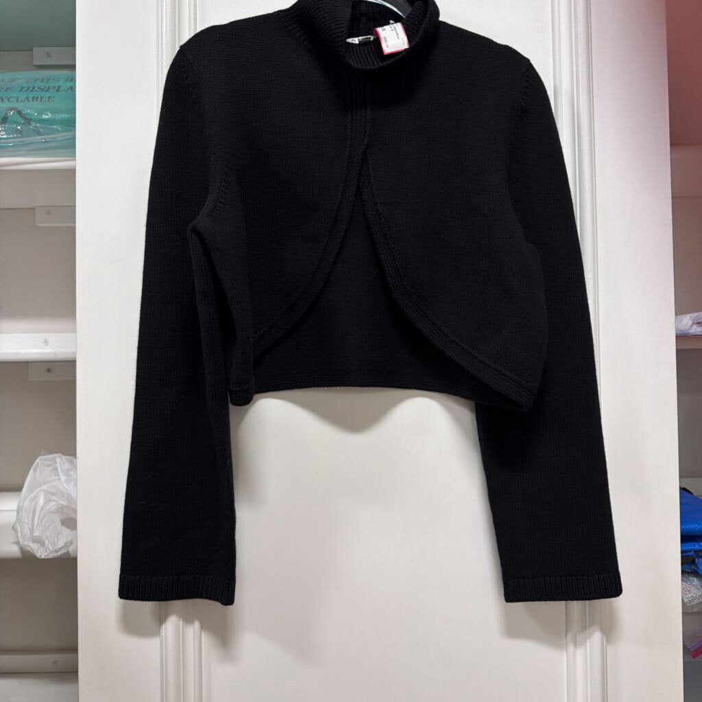 Black Cashmere/Wool Cutout Sweater