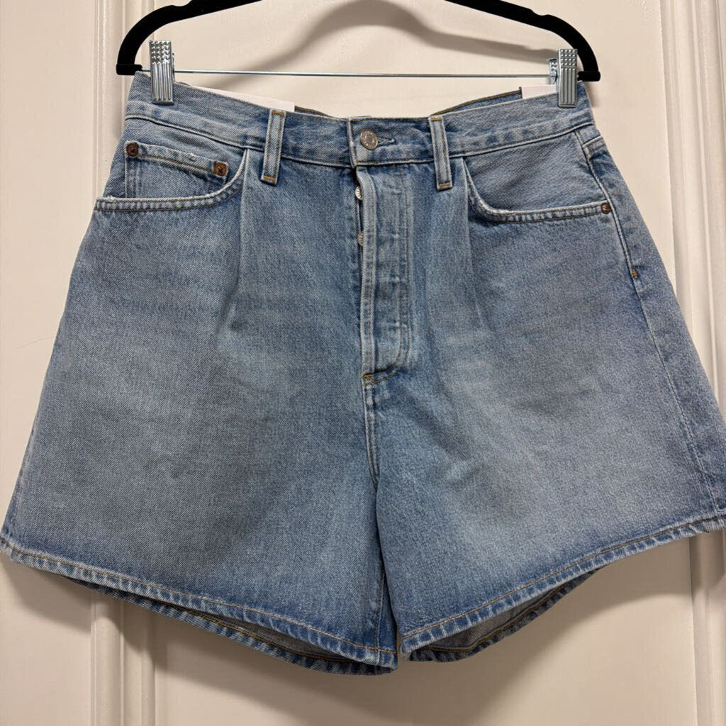 Blue Denim Pleated Short (NWT)