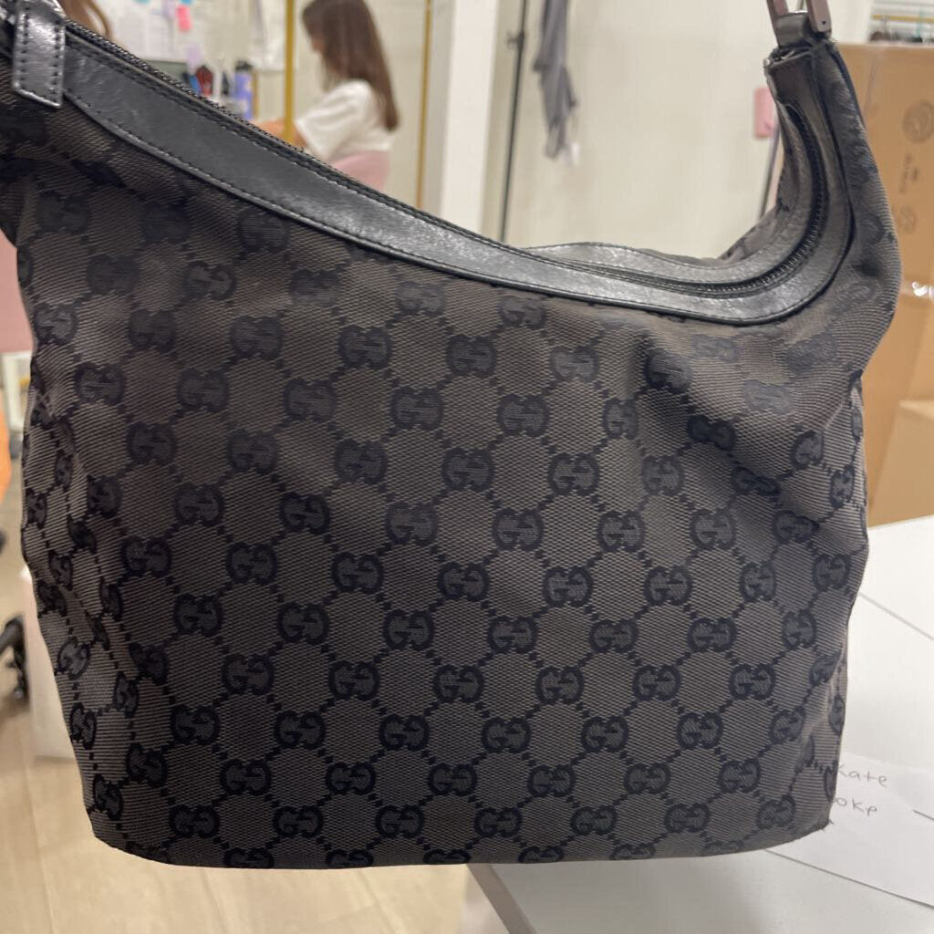 Black Canvas GG Wave Bag