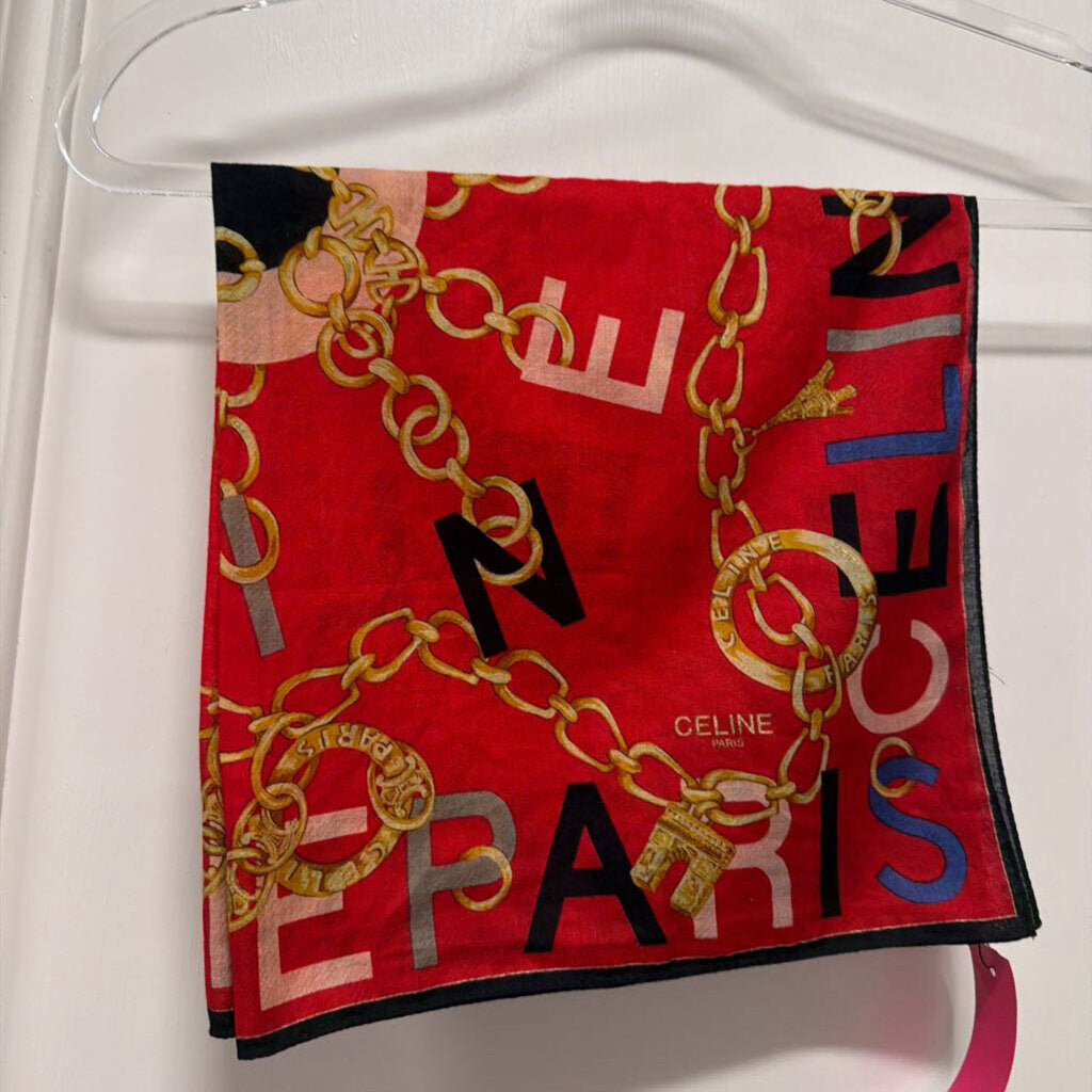Red/Multi Logo Scarf