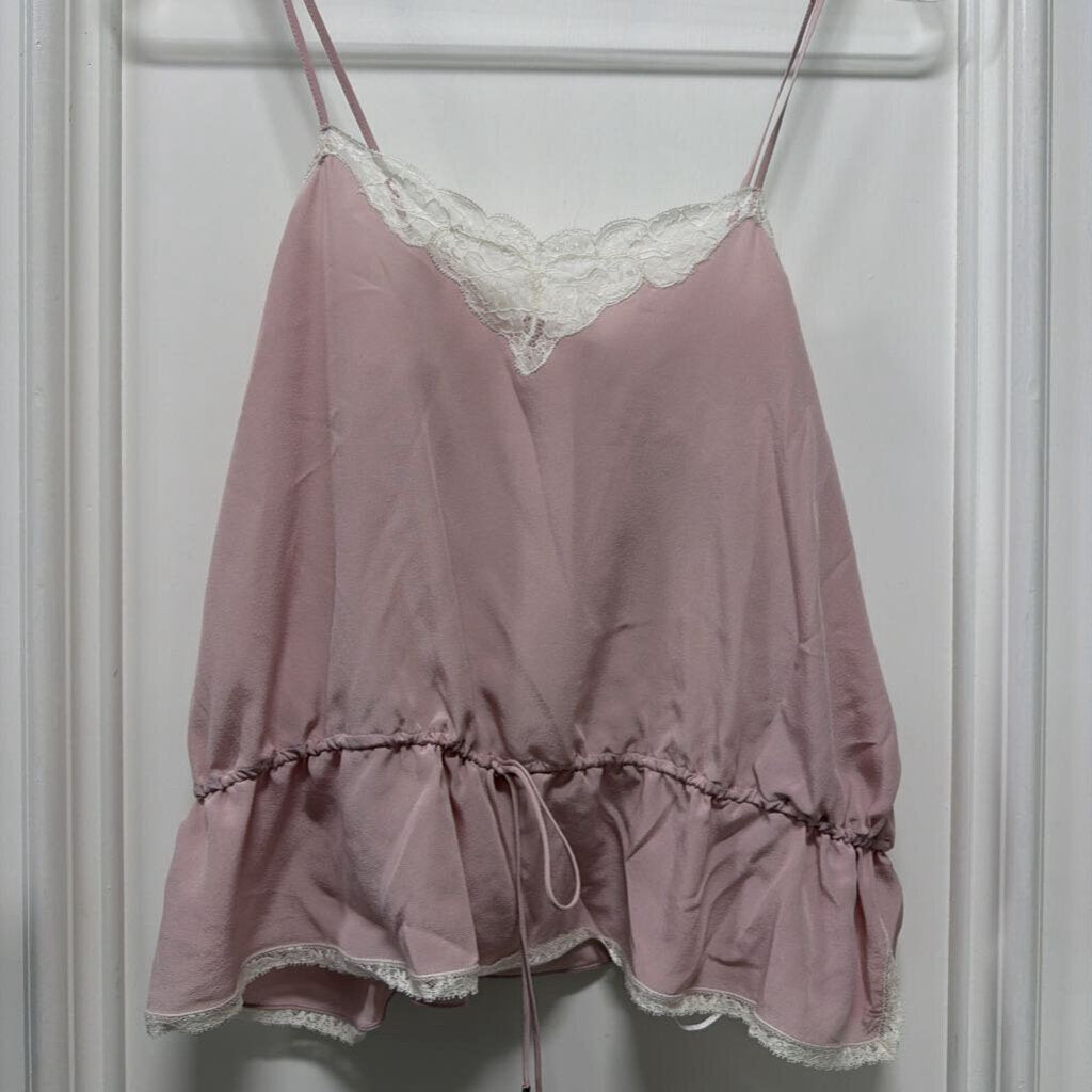 Shadow Lilac Lace Trim Tank (NWT 1290)