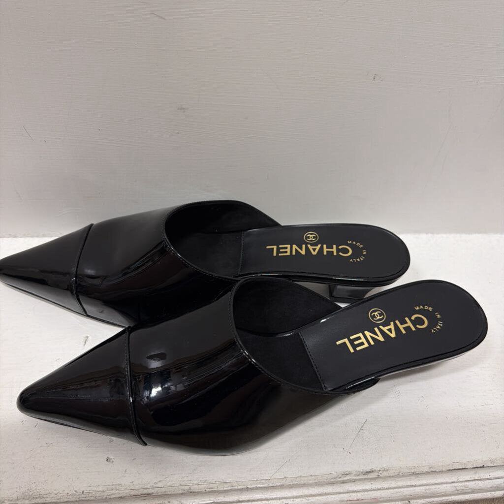 Chanel Black Patent Mules (2026)