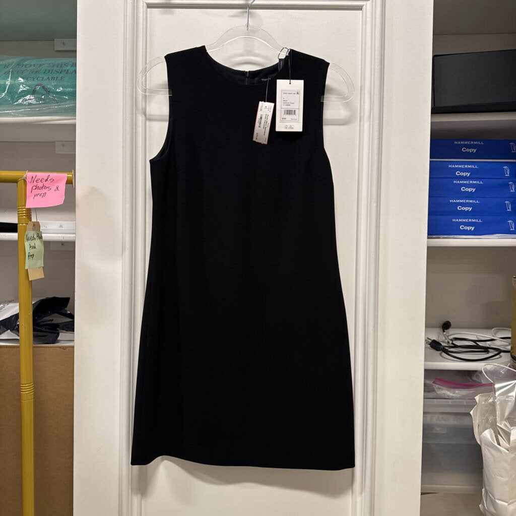 Black Sleeveless Dress Triacetate Blend(NWT395)