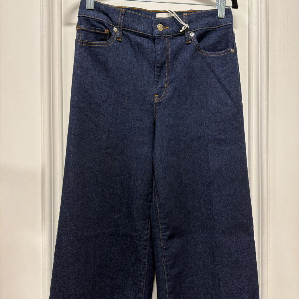 Dark Wash Denim Wide Leg Jean