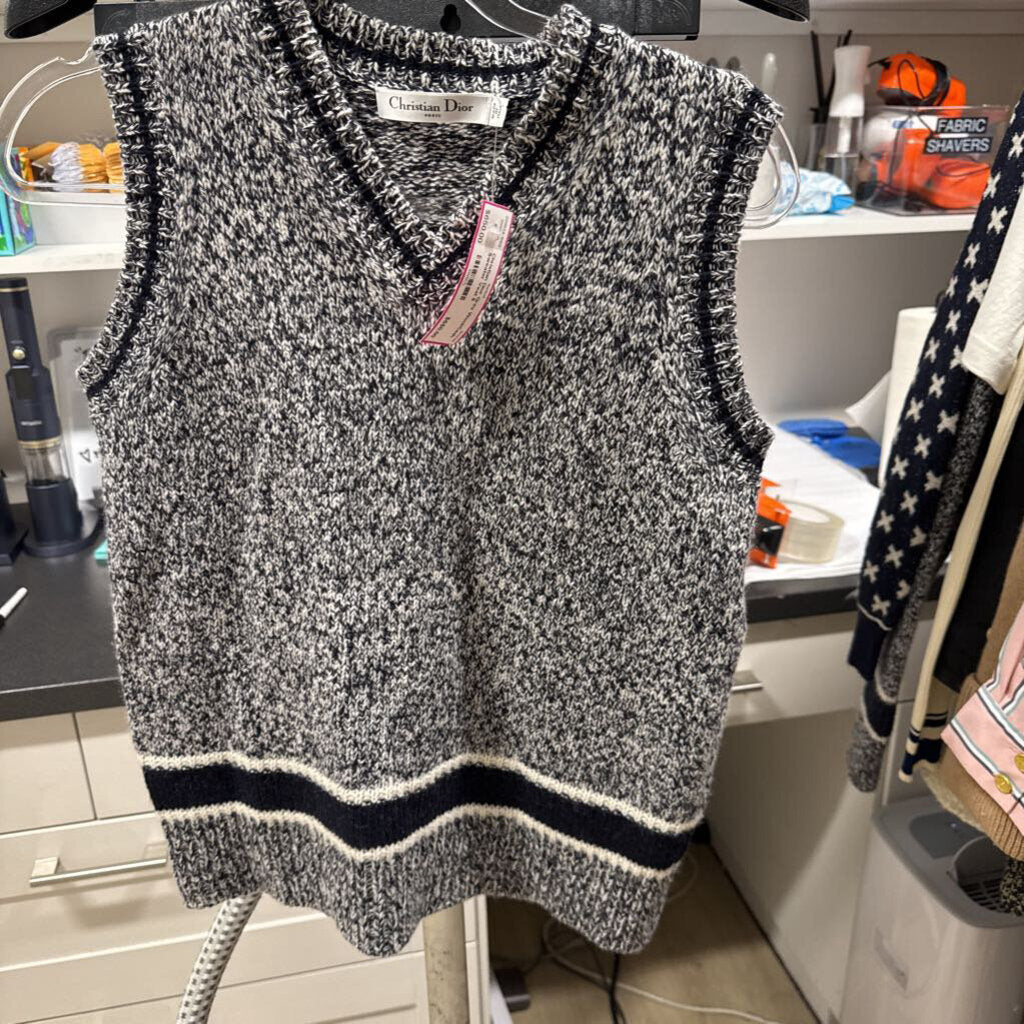Grey Wool/Cash Sweater Vest