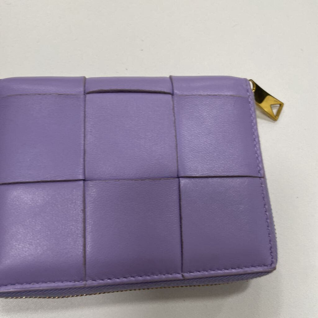 Lavender Intrecciato Zip Wallet (Lmtd. Ed.)