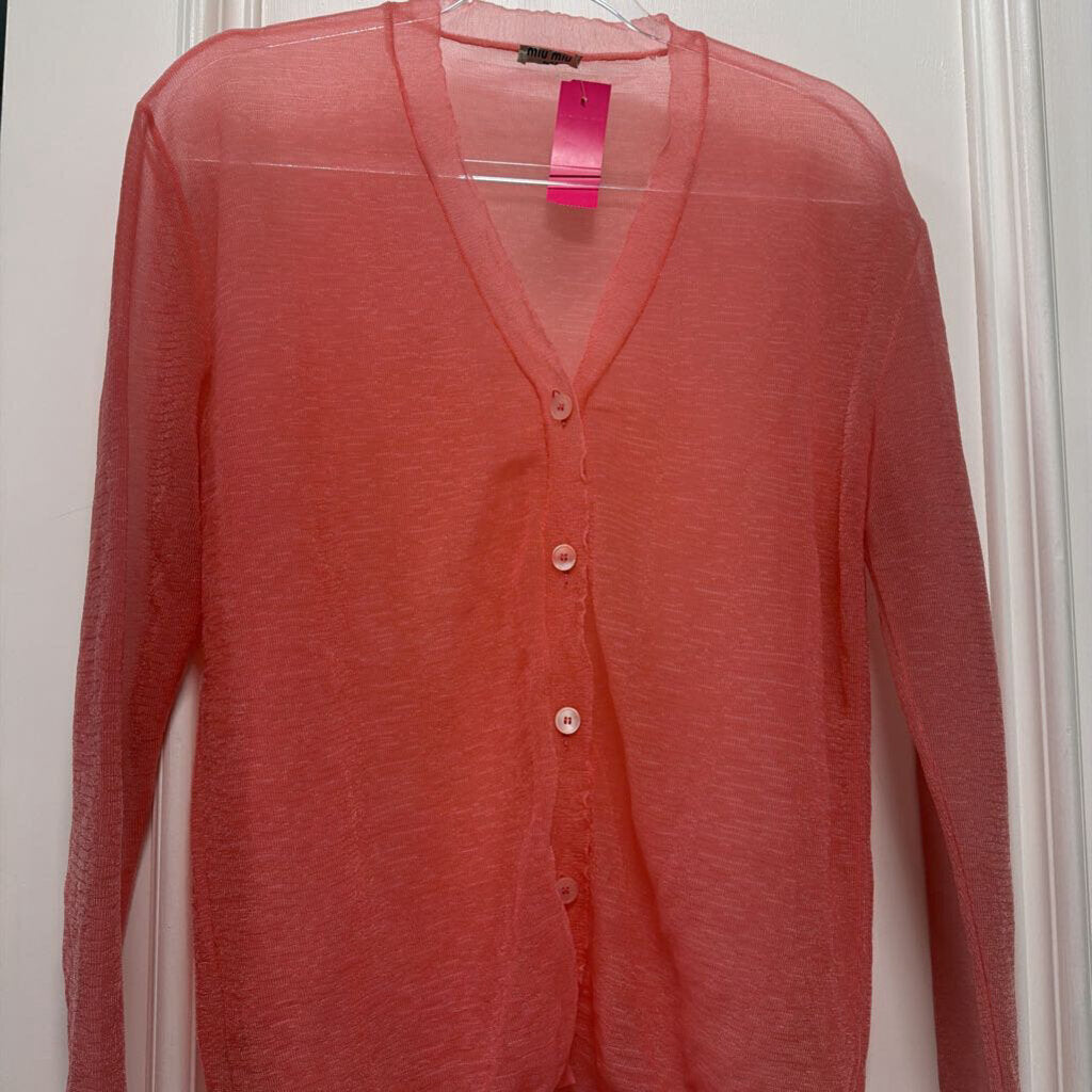 2007 Pink Nylon Sheer Cardigan