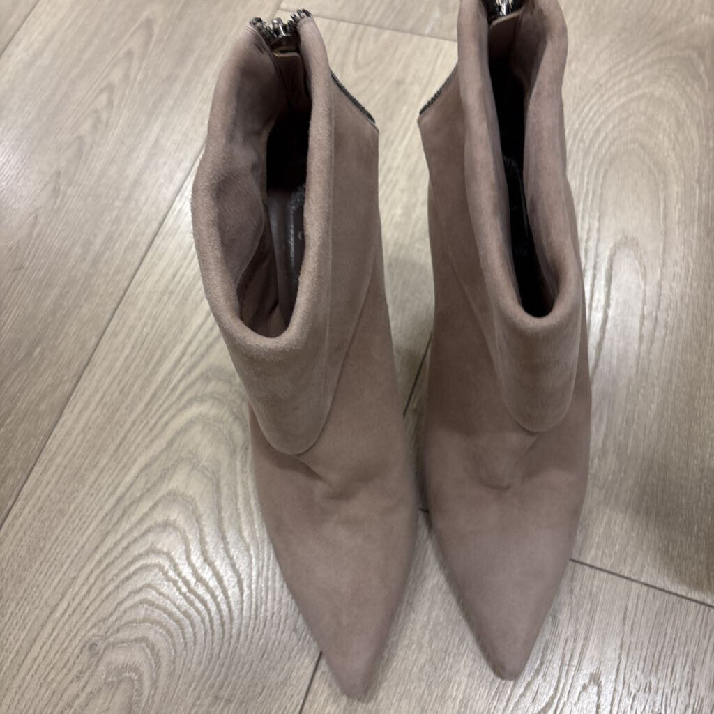 Christian Dior Taupe Suede Ankle Boot
