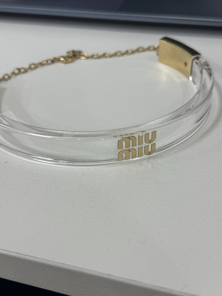 Clear Acrylic Choker Necklace (est 795)