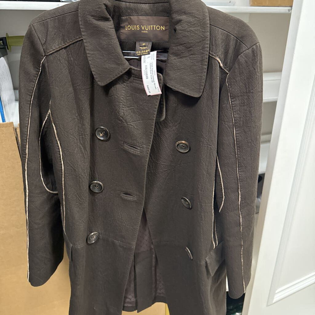 Vintage Brown Cotton Over Coat