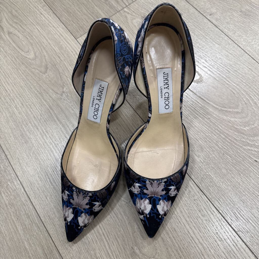 Jimmy Choo Blue Floral Heel