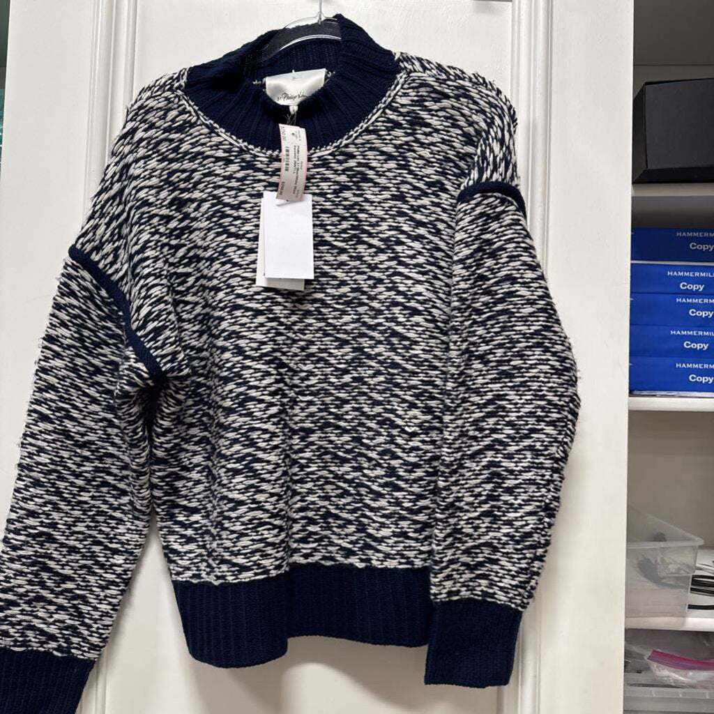Blue/White Wool Sweater (NWT)