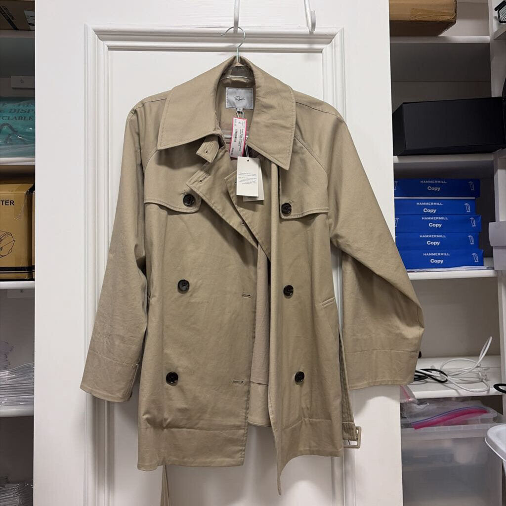 Beige Cotton Belted Jacket (NWT 328)