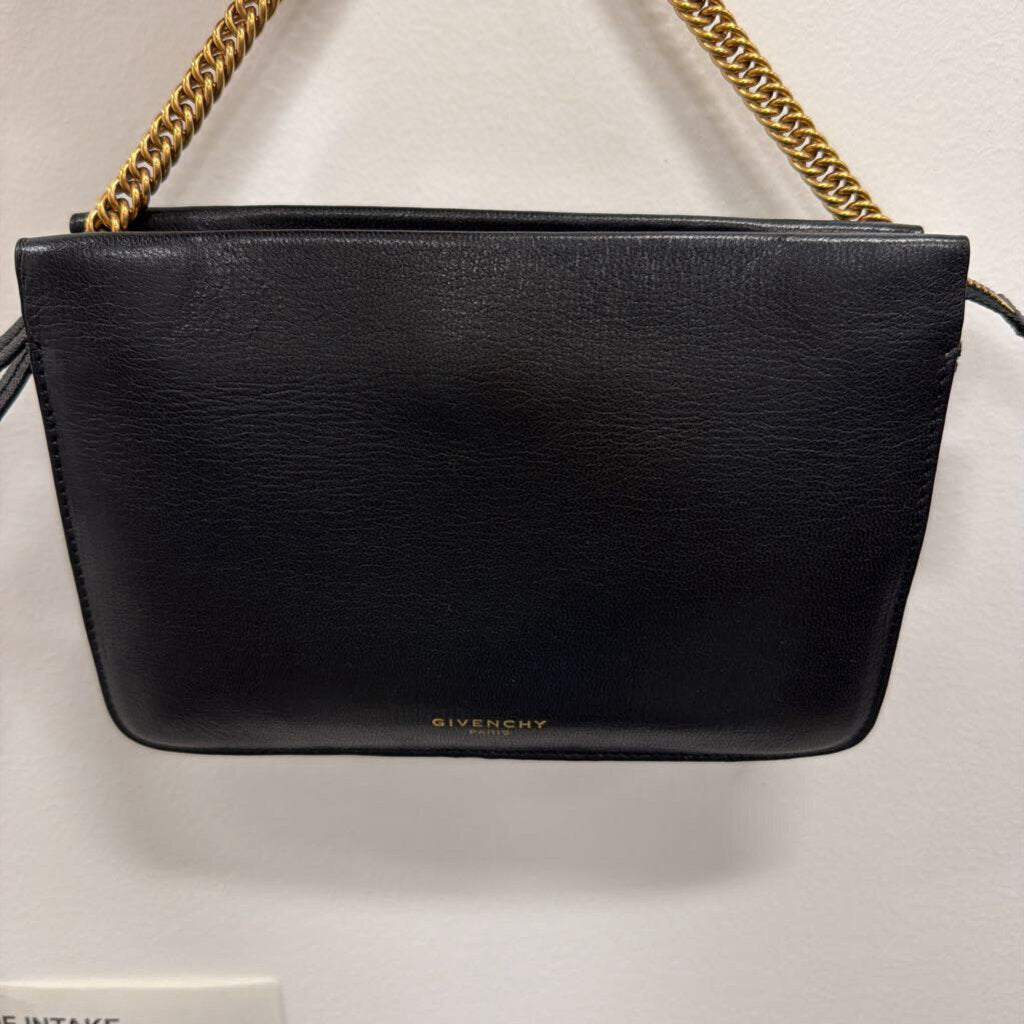 Black Leather Shoulder Bag