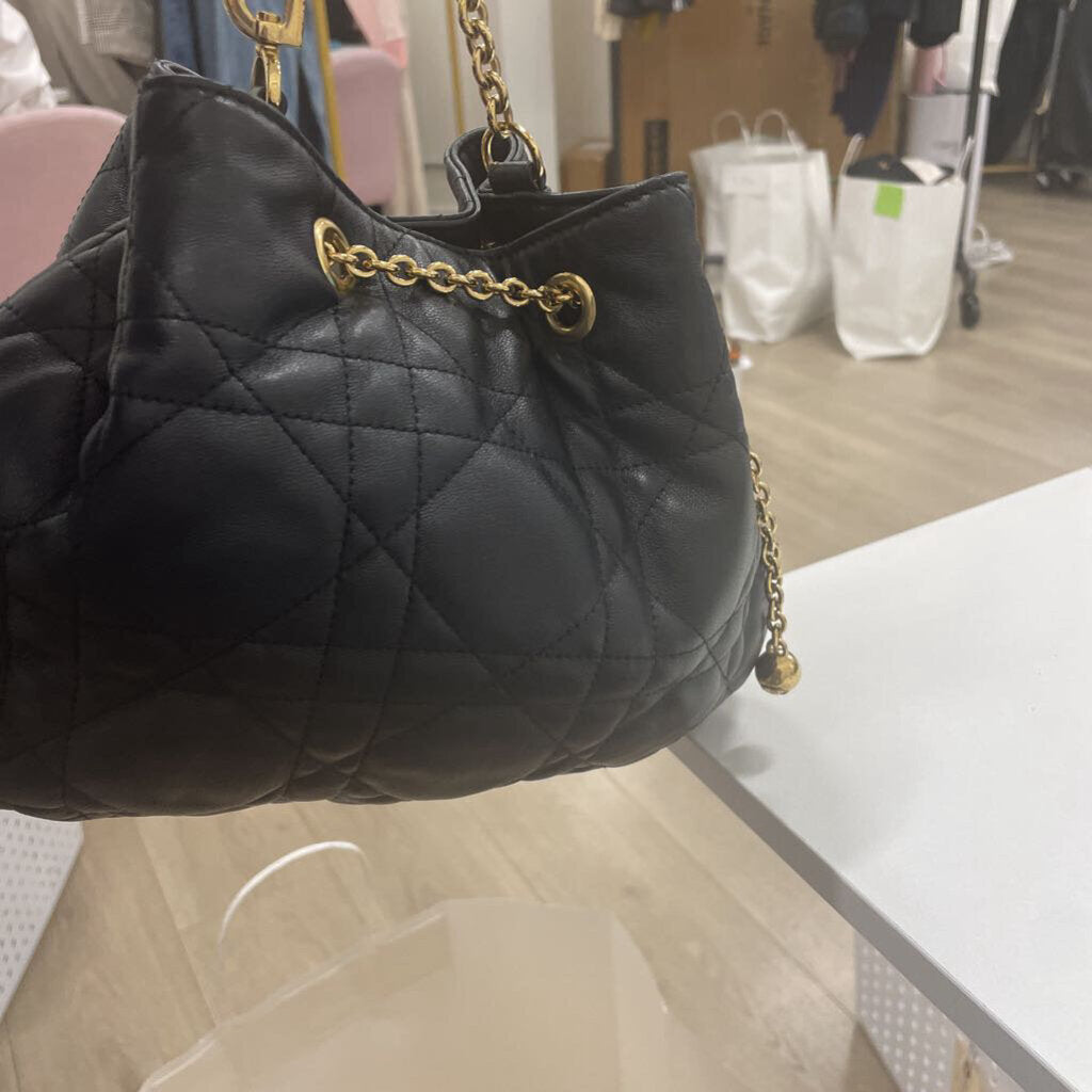 Black Lambskin Ammi Bag