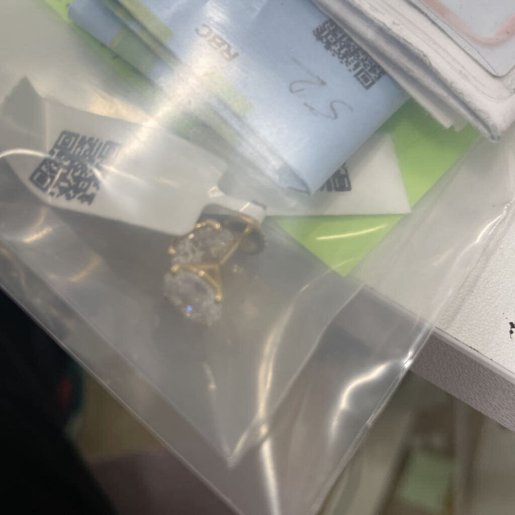 #29 Lab Diamond Studs - 2.04/2.04ctw