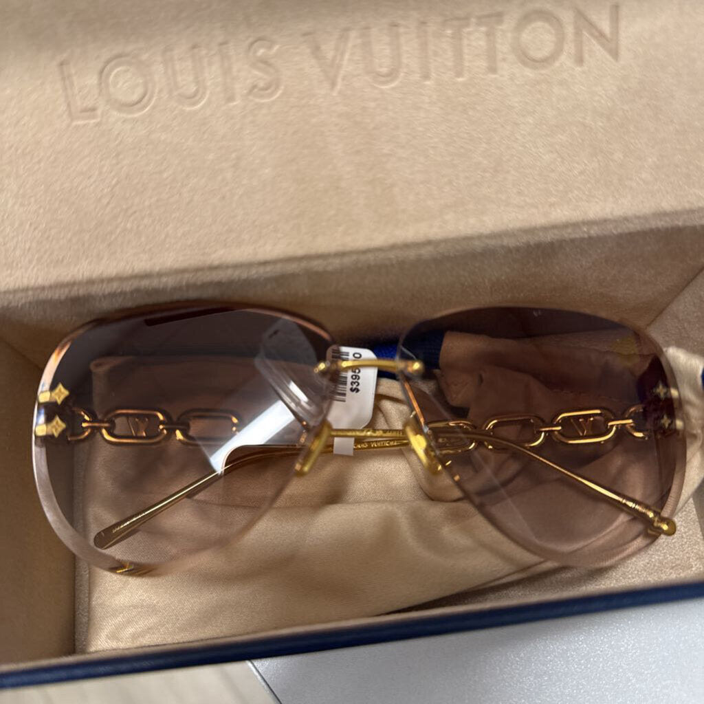 Jewel Gold Tone Pilot Sunglasses (R.825)