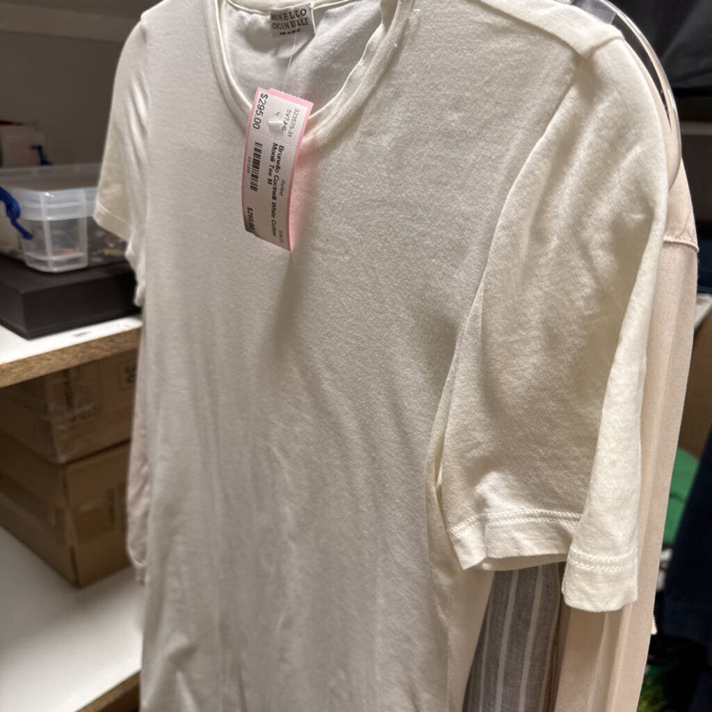 White Cotton Monili Tee