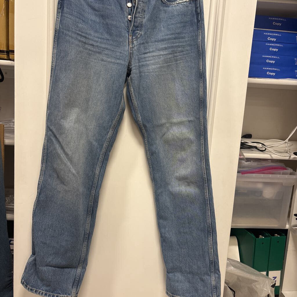 Medium Wash Straight Leg Jean