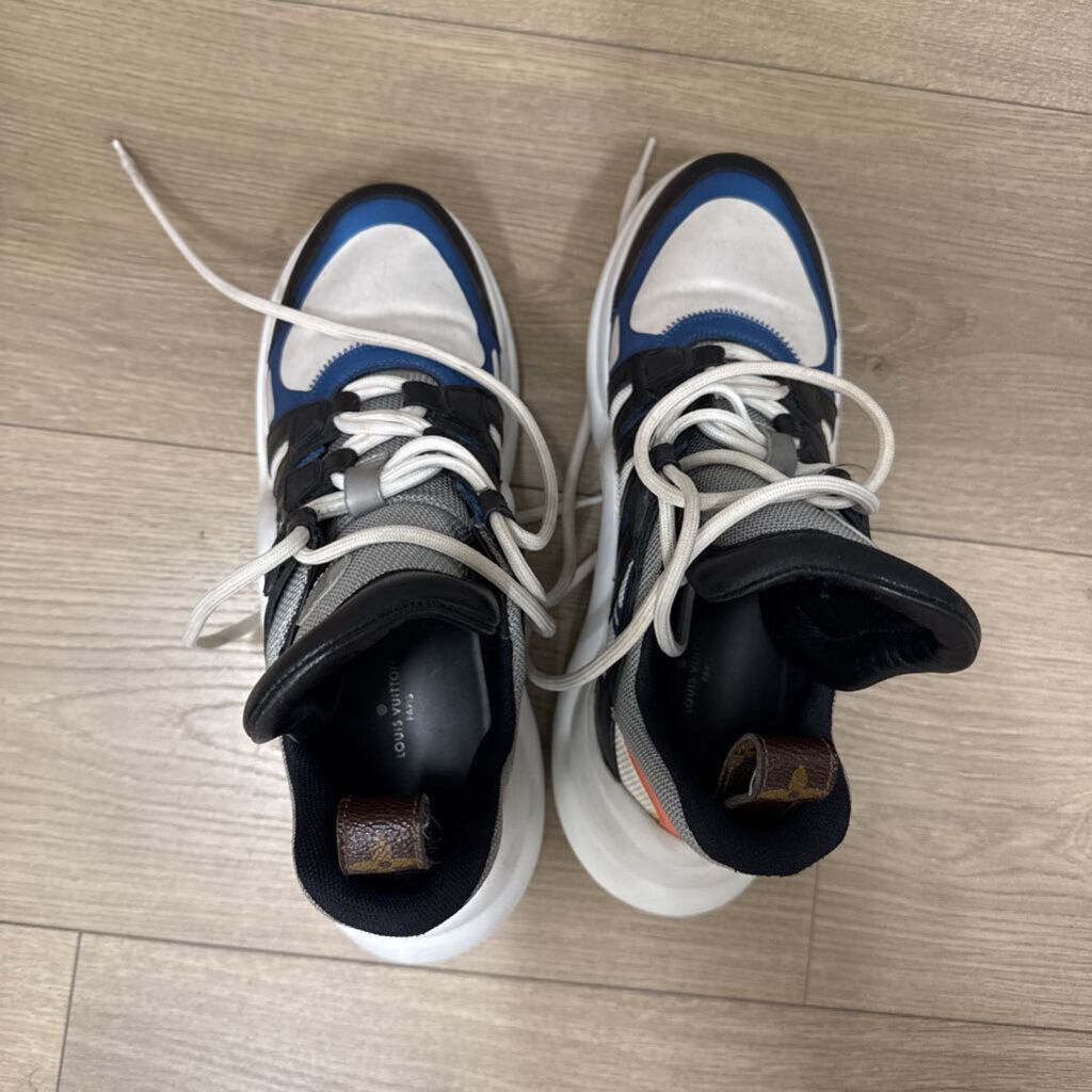 White/Blue Archlight Trainer Sneakers