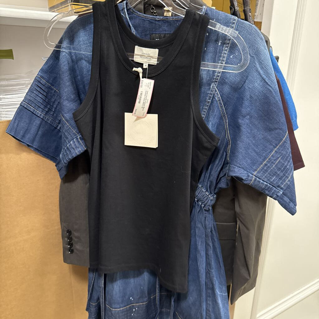 Black Cotton Tank (NWT)