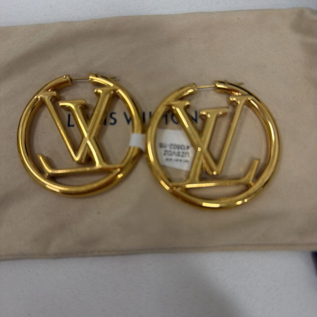 Gold Plate Louise GM Earrings