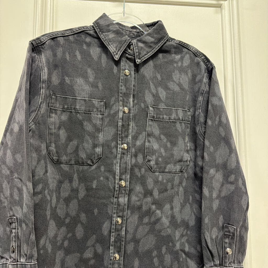 Washed Black Denim Shirt (NWT)