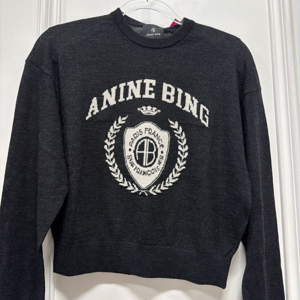 Grey Wool Logo Swetaer (NWT)