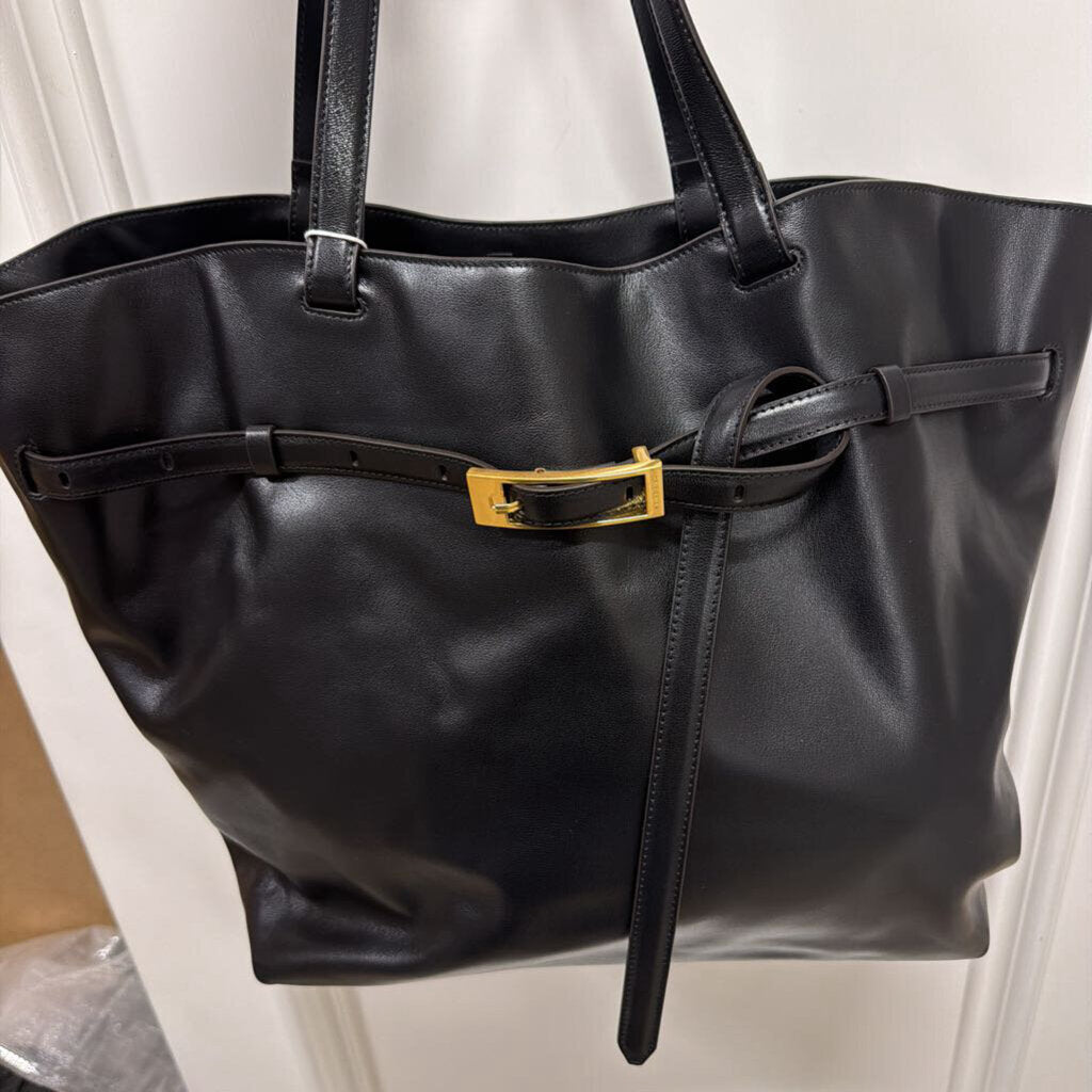 Black Leather Elly Tote (595) NWT