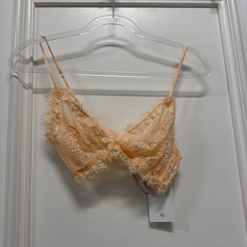 Beige Lace Trim Bra (NWT)