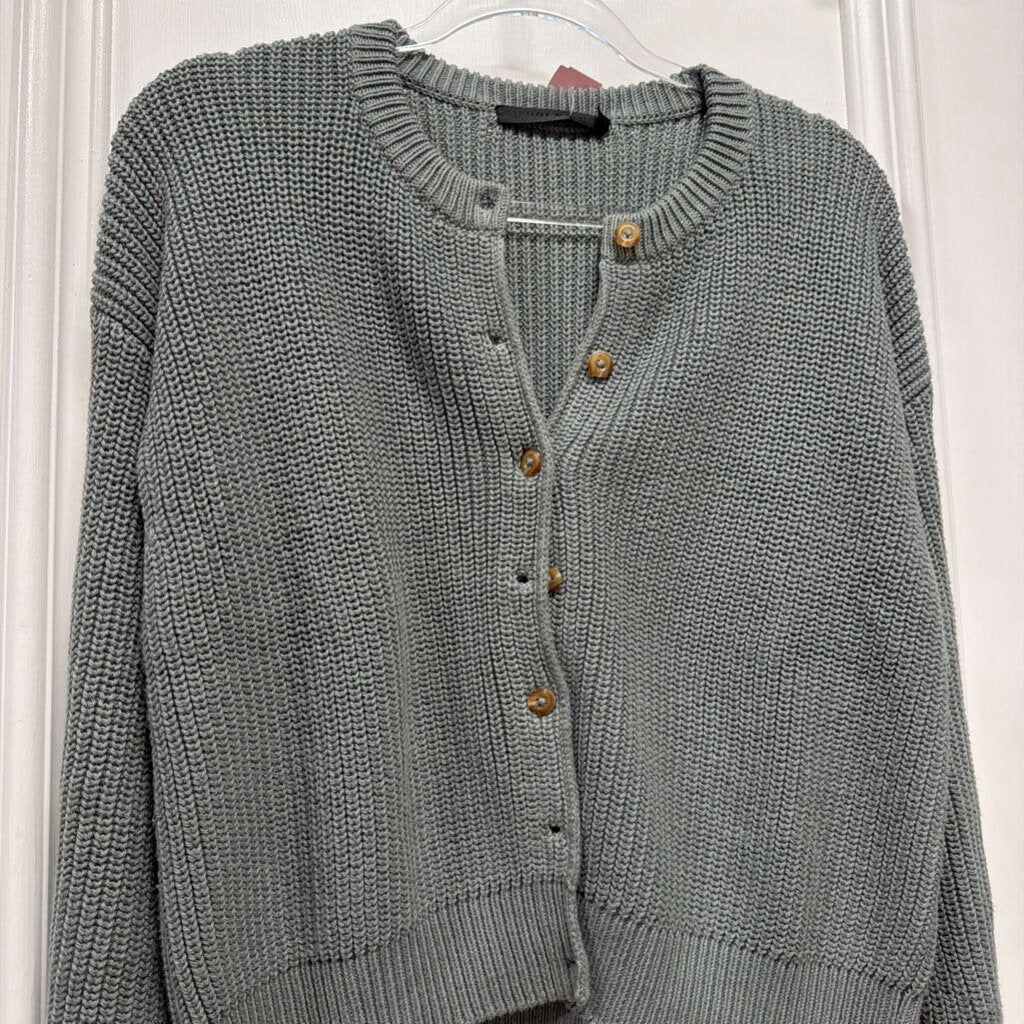 Sage Green Cotton Cardigan (325)