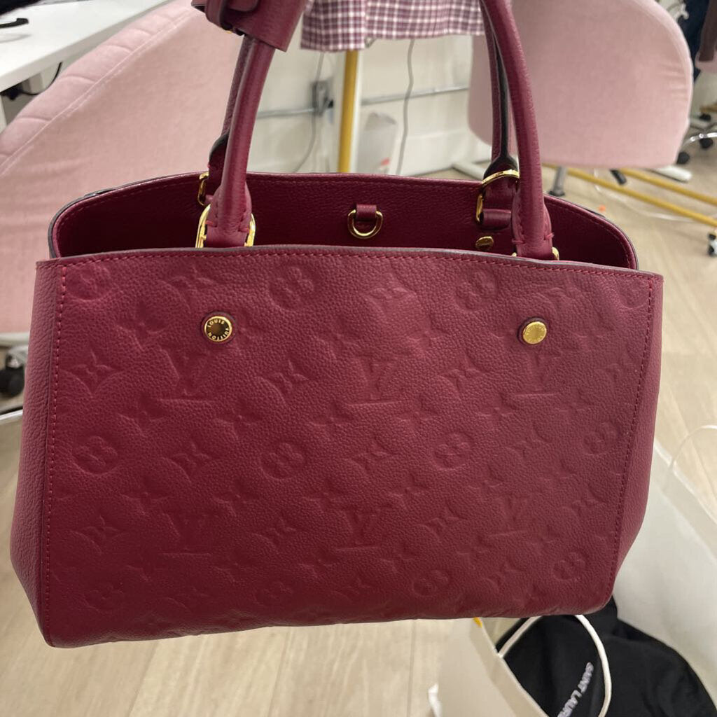 Burgundy Monogram Empreinte Montaigne MM (est 3400)