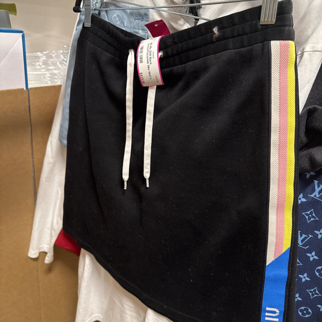 2019 Black Cotton/Polyamide Mini Skirt