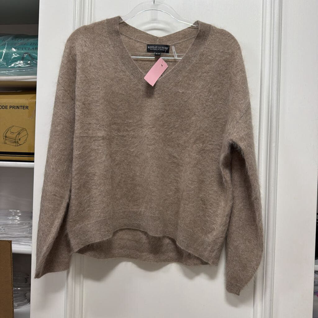 Brown Brushed Cashmere Sweater