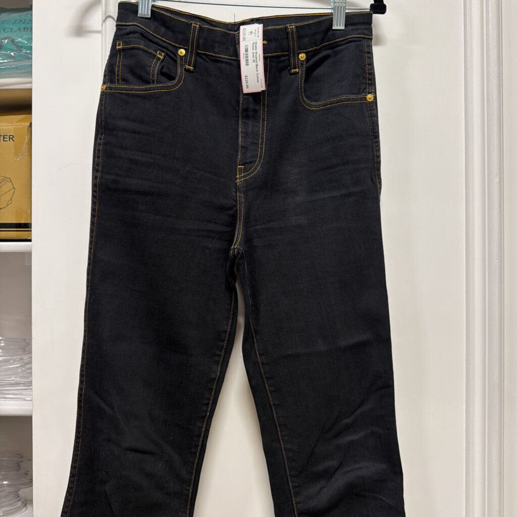 Washed Black Cotton 'Fiona' Jean