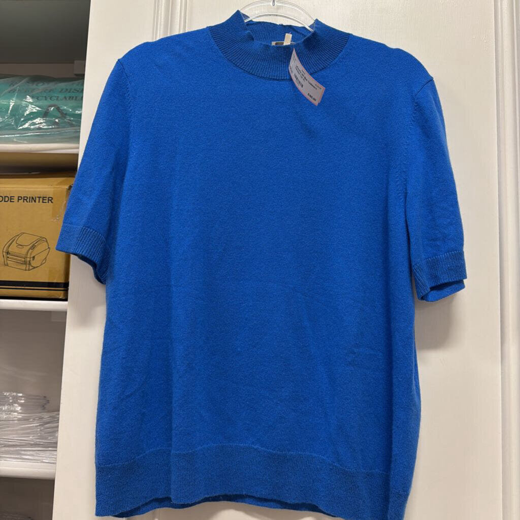 Blue Cashmere Sweater Tee