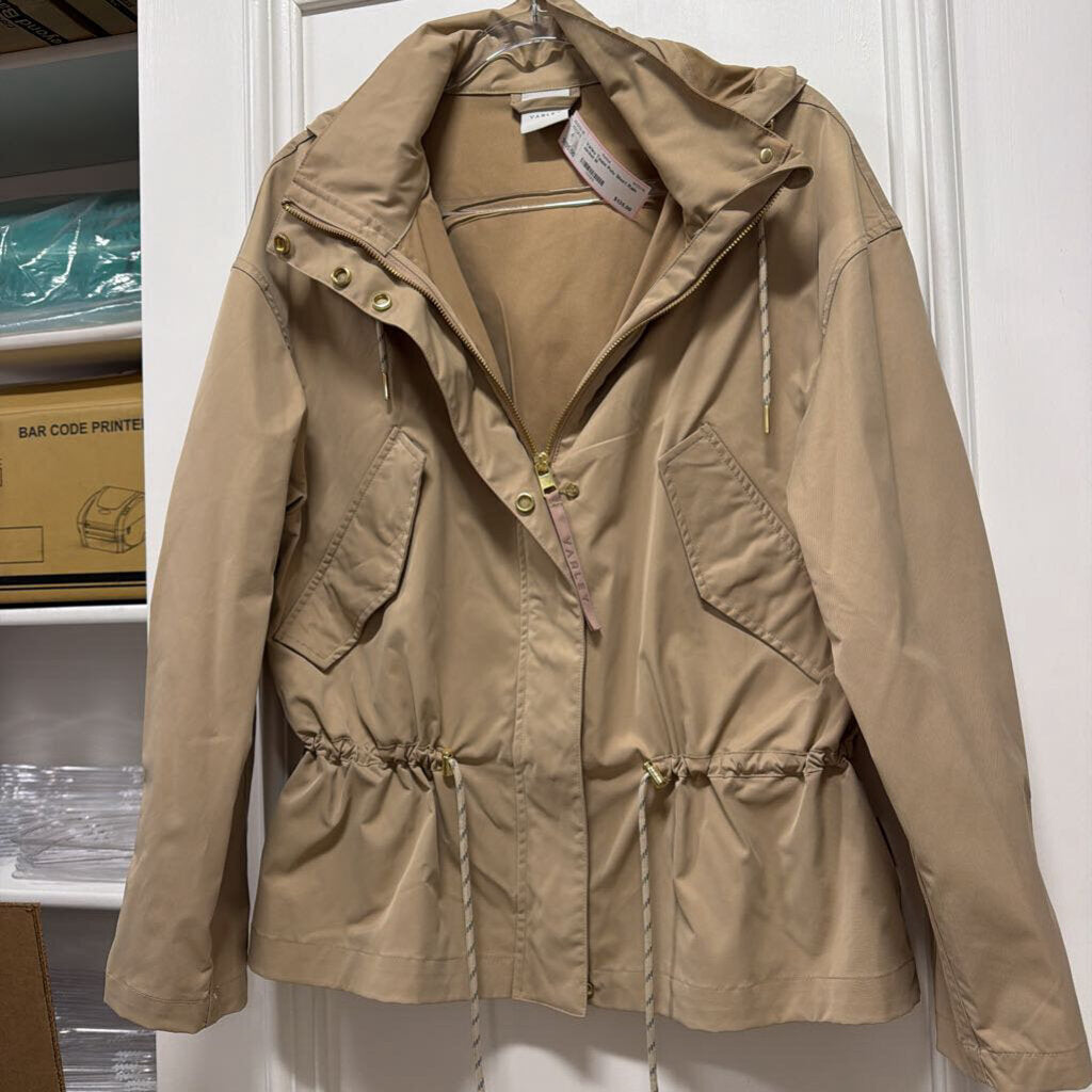 Taupe Poly Short Rain Jacket