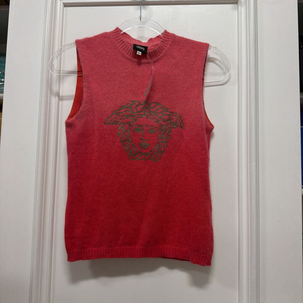 Red Poly/Angora Sweater Vest