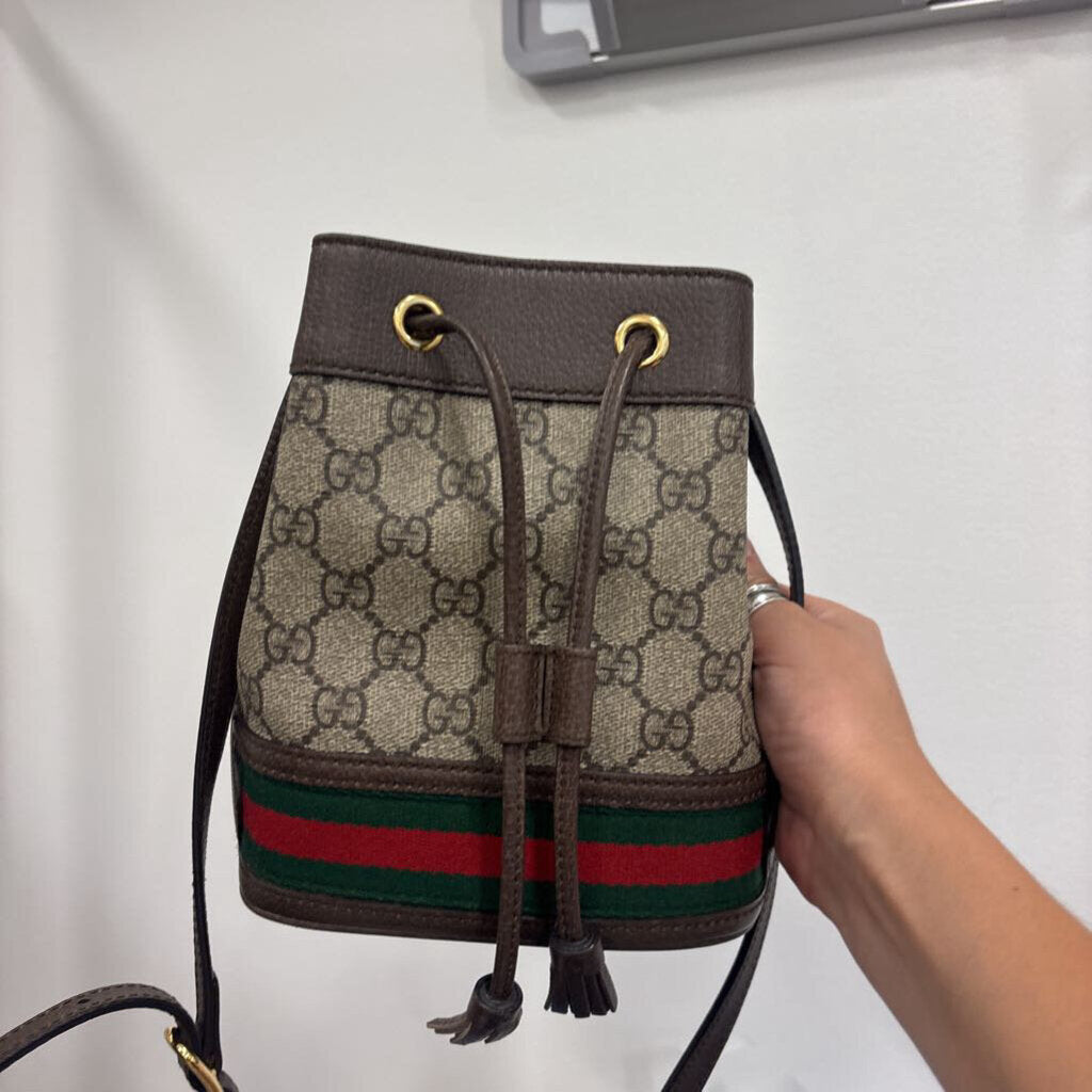 Brown Canvas Surpreme Bucket Bag