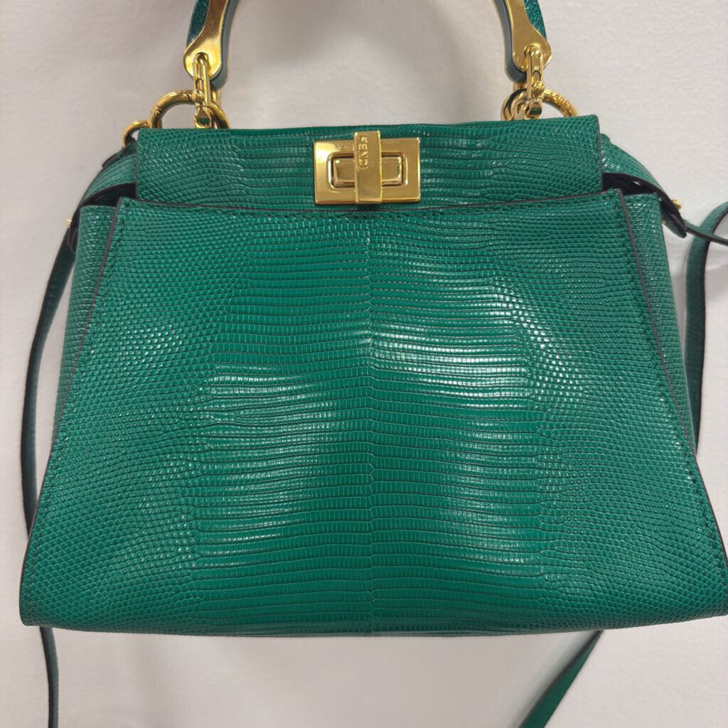 Green Snake Mini Peekaboo Handbag