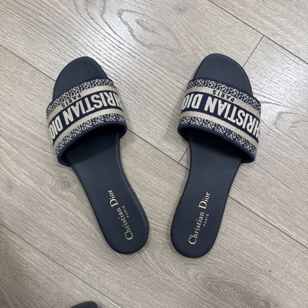 Navy Blue Dway Slides