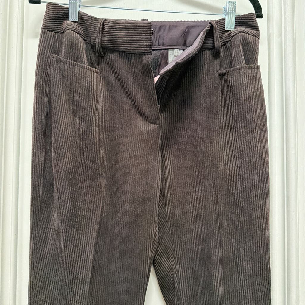 Brown Poly Blend Corduroy Split Pant (NWT)