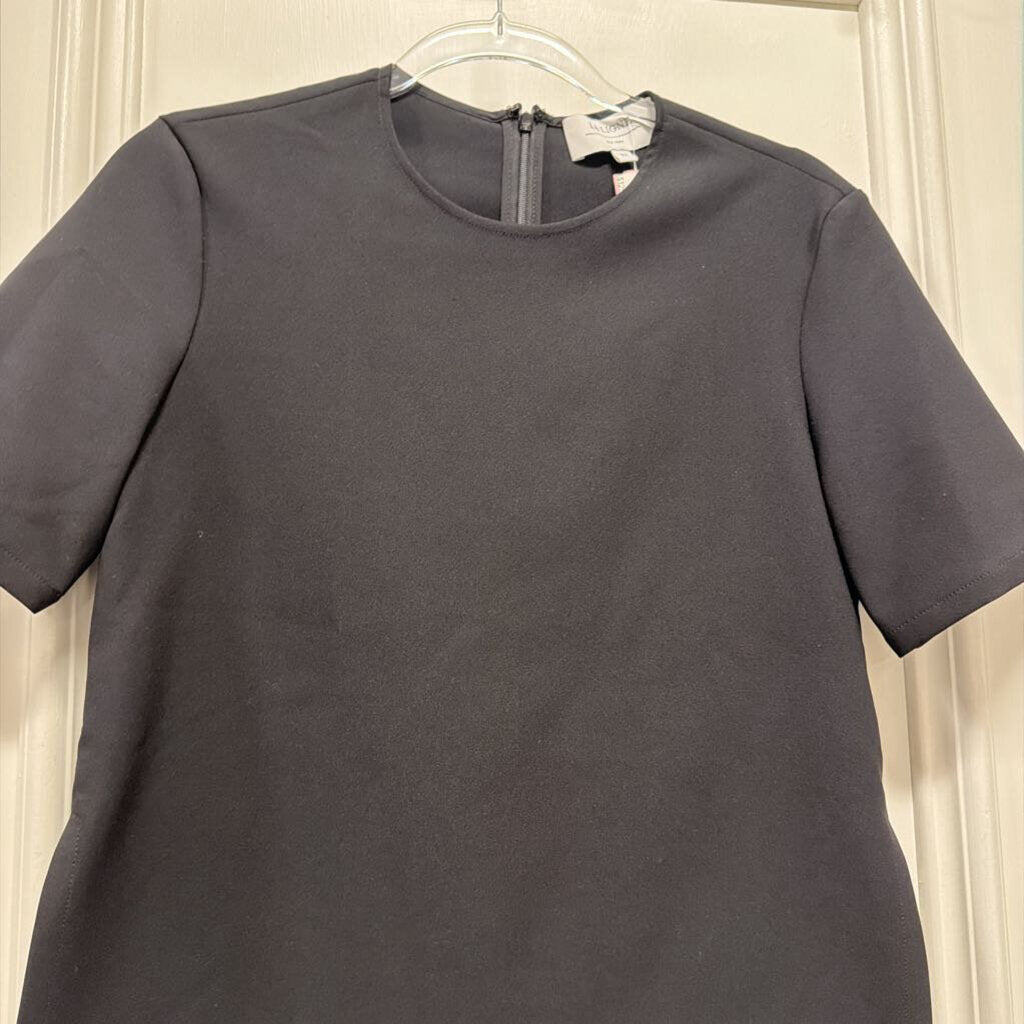 Black Poly SS Top