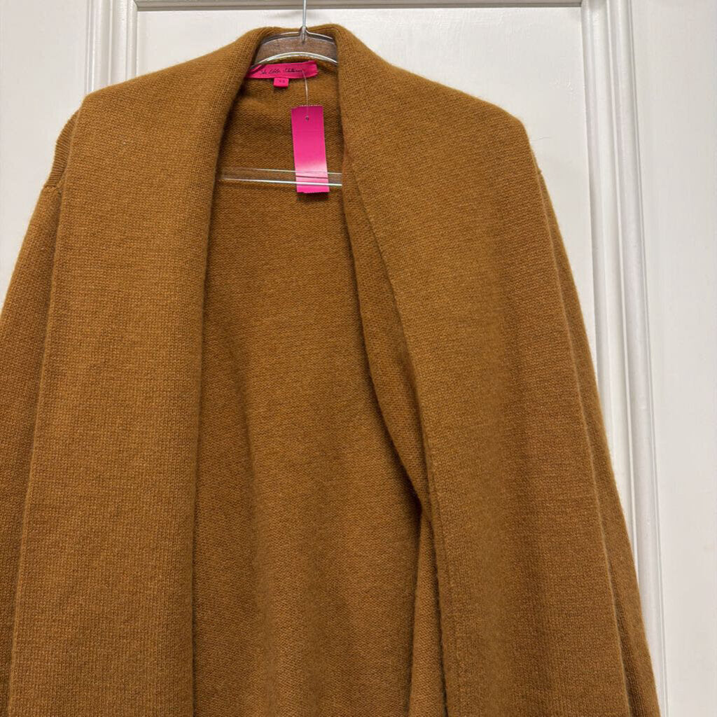 Brown Cashmere Belted Cardigan