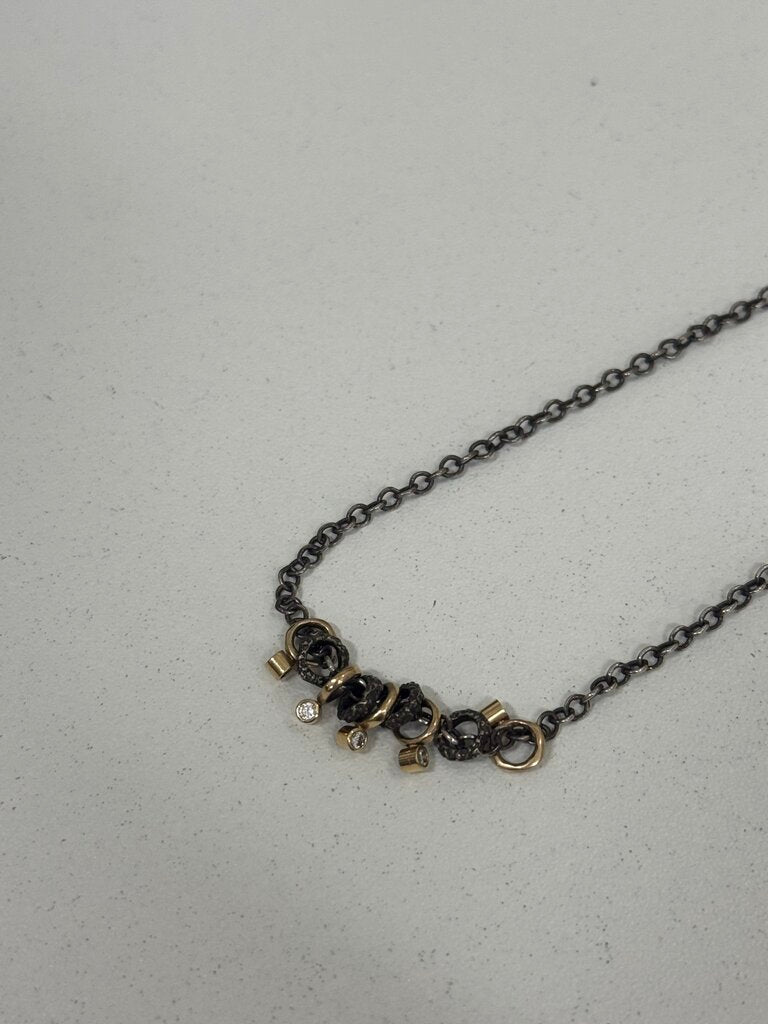 Silver Baby Diamond Necklace