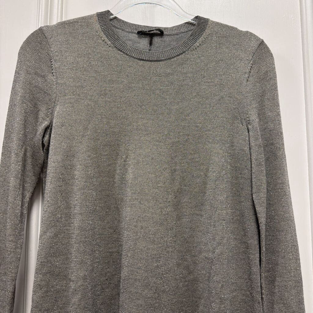Silver Wool Blend Sweater