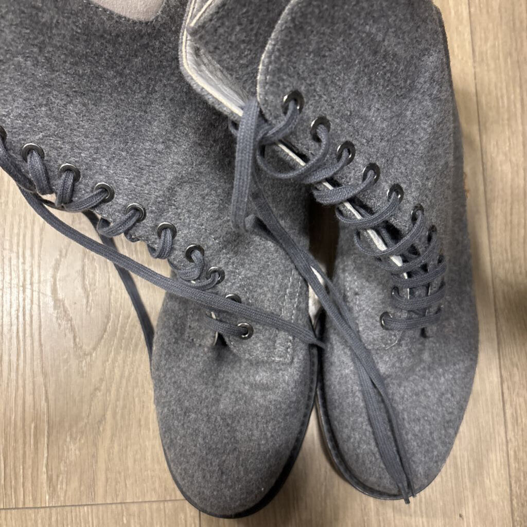 Gray Wool Boot