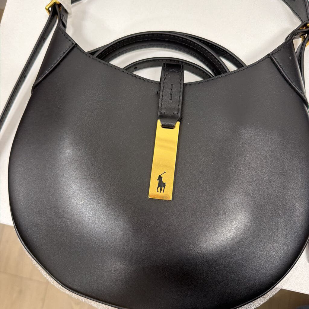 Black Leather Shoulder Crossbody Bag
